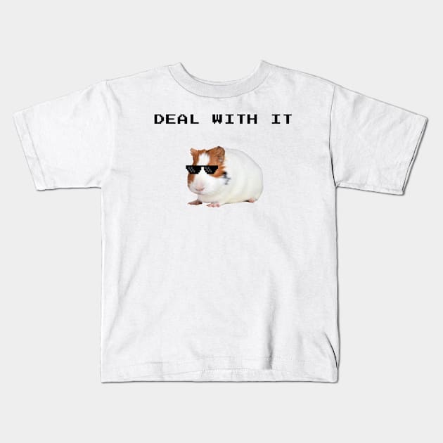 Guinea Pig - Deal With It Kids T-Shirt by Huschild